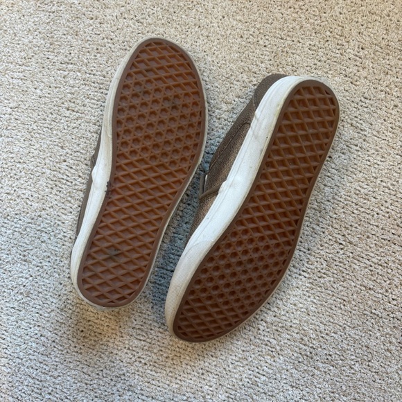 Vans Women’s Gold Metallic Slip-On Shoes Sparkly Size 7 - Picture 6 of 7